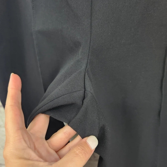 Vince Camuto Black Side Zip Front Pleated Pants Size 12 - Picture 8 of 13